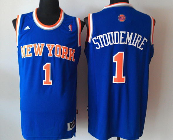  NBA New York Knicks 1 Amar'e Stoudemire New Revolution 30 Swingman Blue 2012 New Jersey
